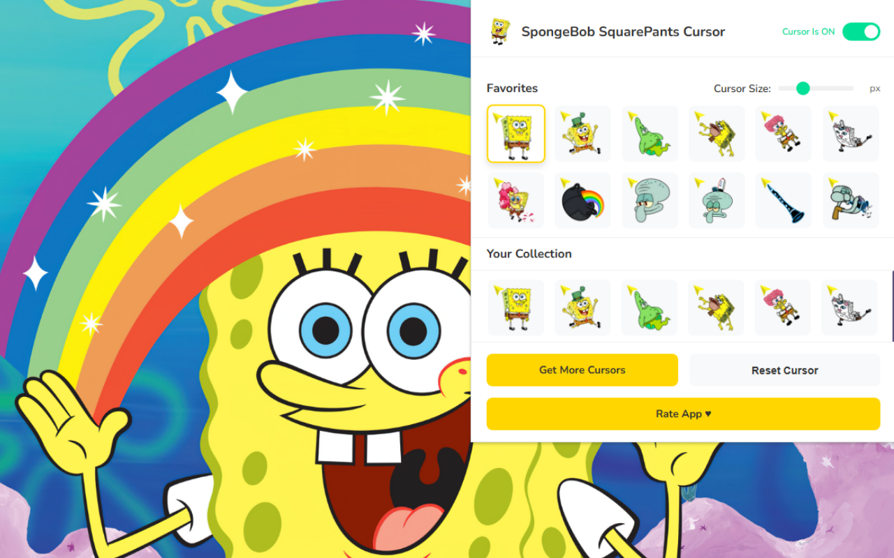 SpongeBob SquarePants Cursor ★ Custom Cursor for Chrome™ chrome谷歌浏览器插件_扩展第2张截图