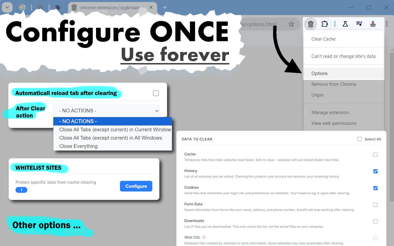 清除缓存 chrome谷歌浏览器插件_扩展第1张截图
