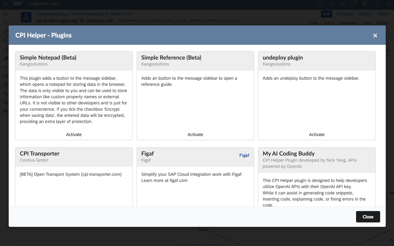 SAP CPI Helper chrome谷歌浏览器插件_扩展第3张截图
