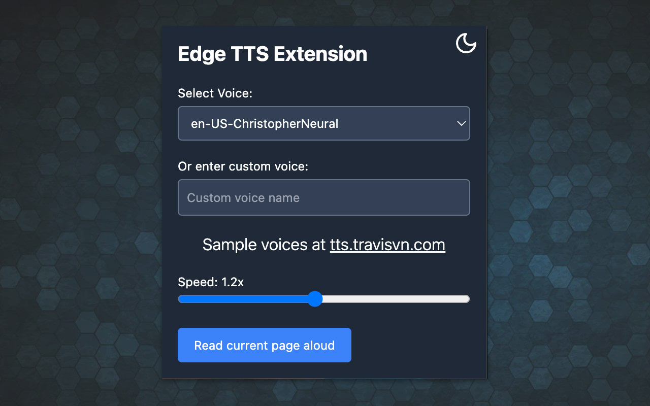 Edge Text to Speech Voice Reader chrome谷歌浏览器插件_扩展第1张截图