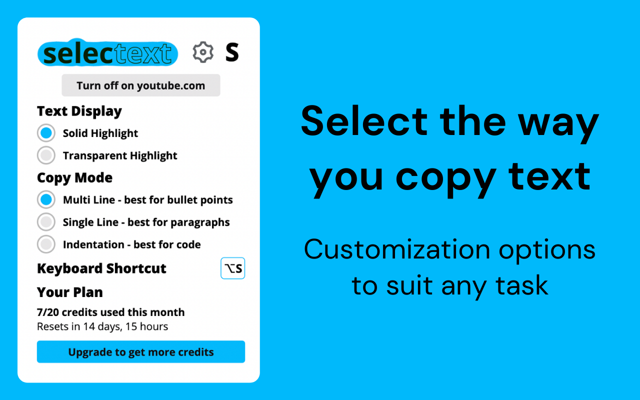 Selectext: 从视频中复制文本 chrome谷歌浏览器插件_扩展第5张截图