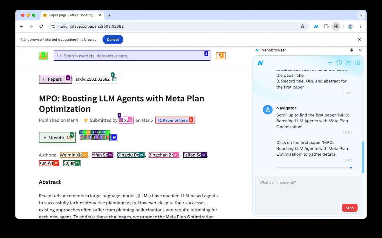 Nanobrowser: AI Web Agent & Automation chrome谷歌浏览器插件_扩展第2张截图
