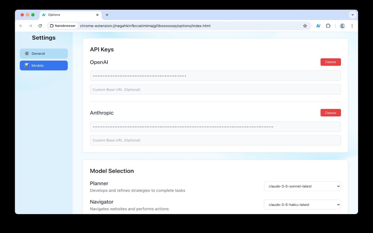 Nanobrowser: AI Web Agent & Automation chrome谷歌浏览器插件_扩展第3张截图