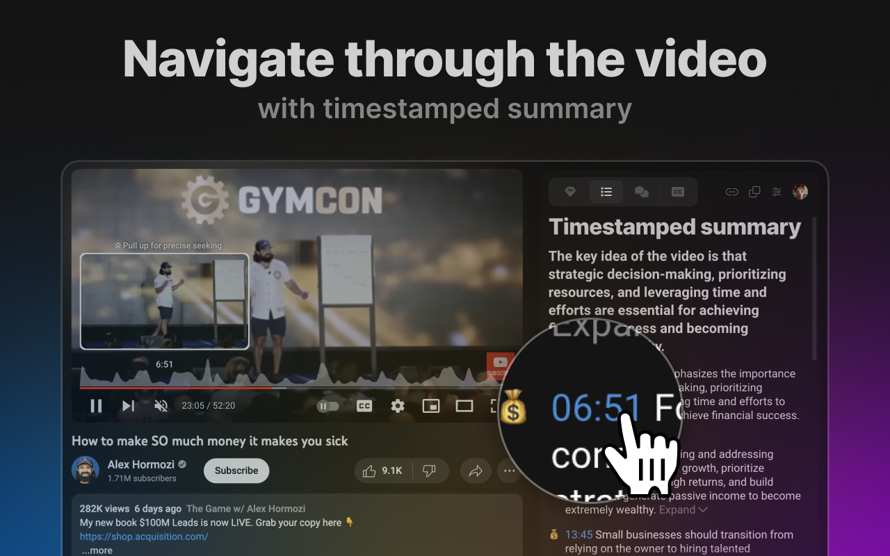 Eightify：AI YouTube 视频摘要工具 chrome谷歌浏览器插件_扩展第4张截图