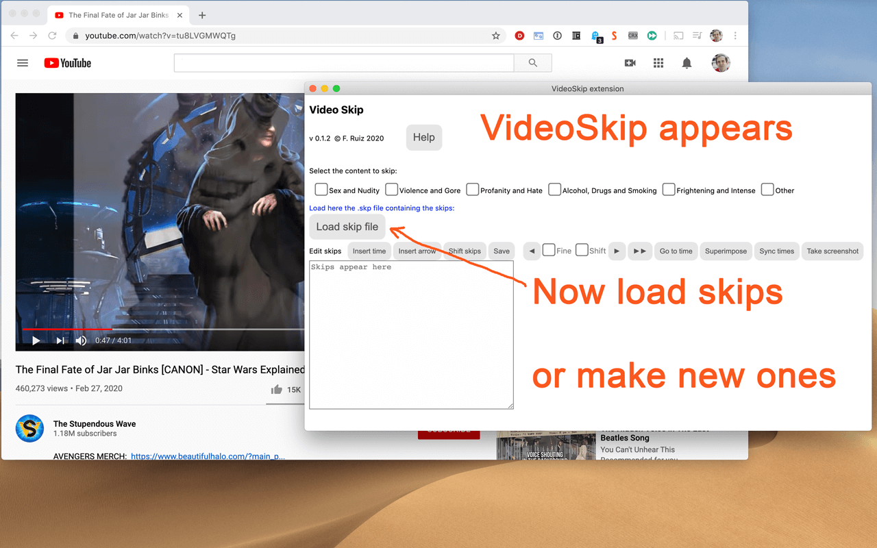 VideoSkip chrome谷歌浏览器插件_扩展第2张截图