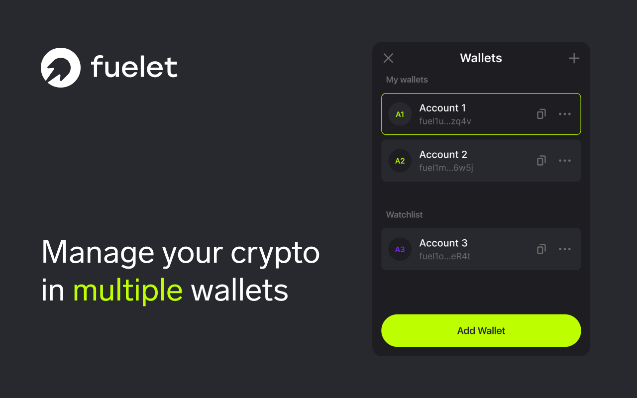 Fuelet Wallet | Fuel chrome谷歌浏览器插件_扩展第1张截图