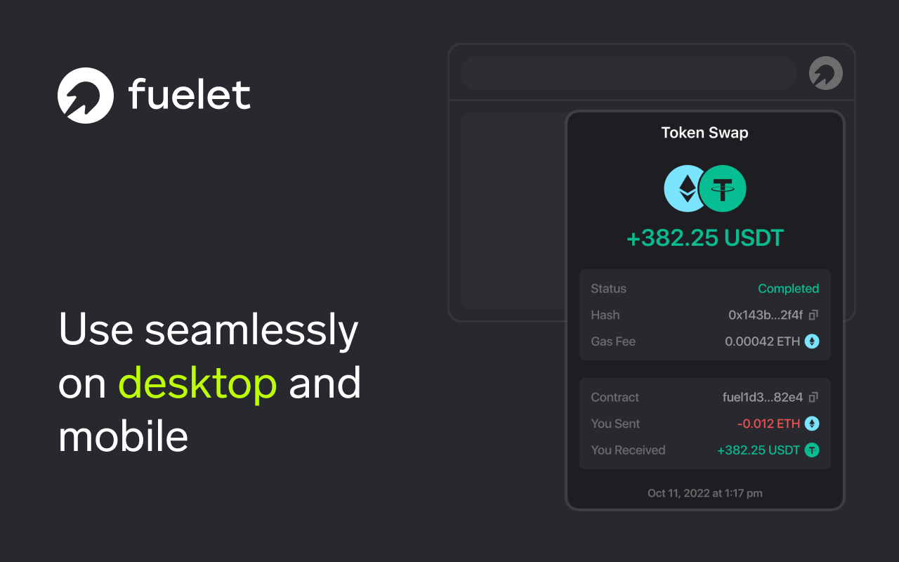 Fuelet Wallet | Fuel chrome谷歌浏览器插件_扩展第5张截图