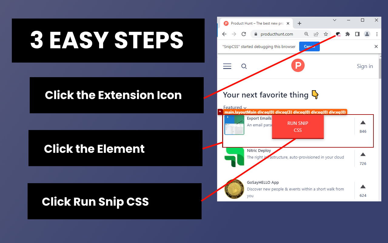 SnipCSS chrome谷歌浏览器插件_扩展第1张截图