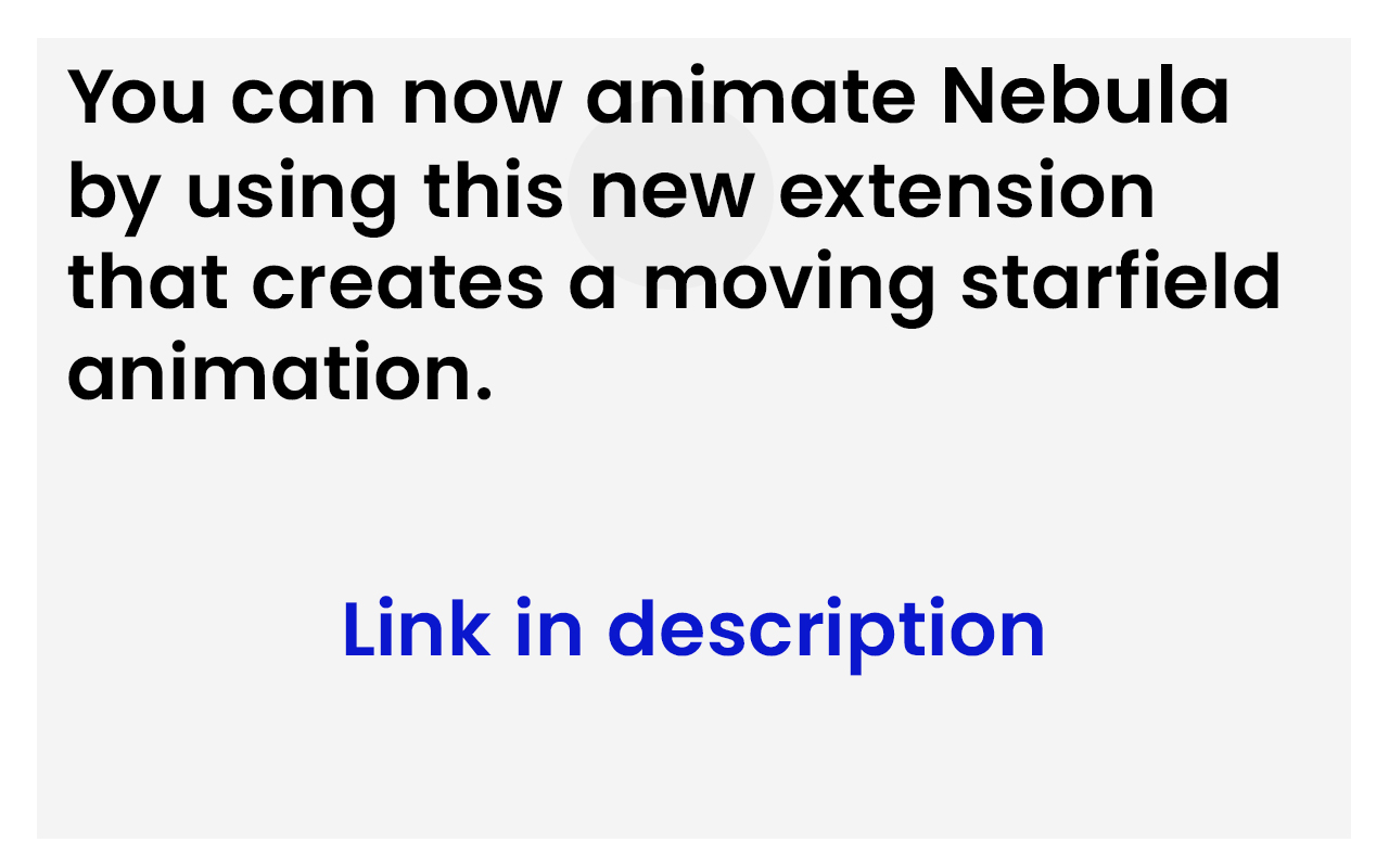 Nebula chrome谷歌浏览器插件_扩展第4张截图