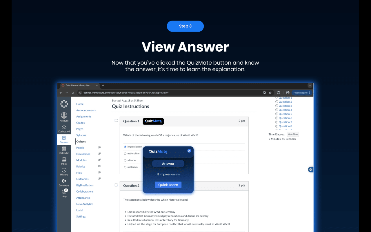 QuizMate chrome谷歌浏览器插件_扩展第4张截图
