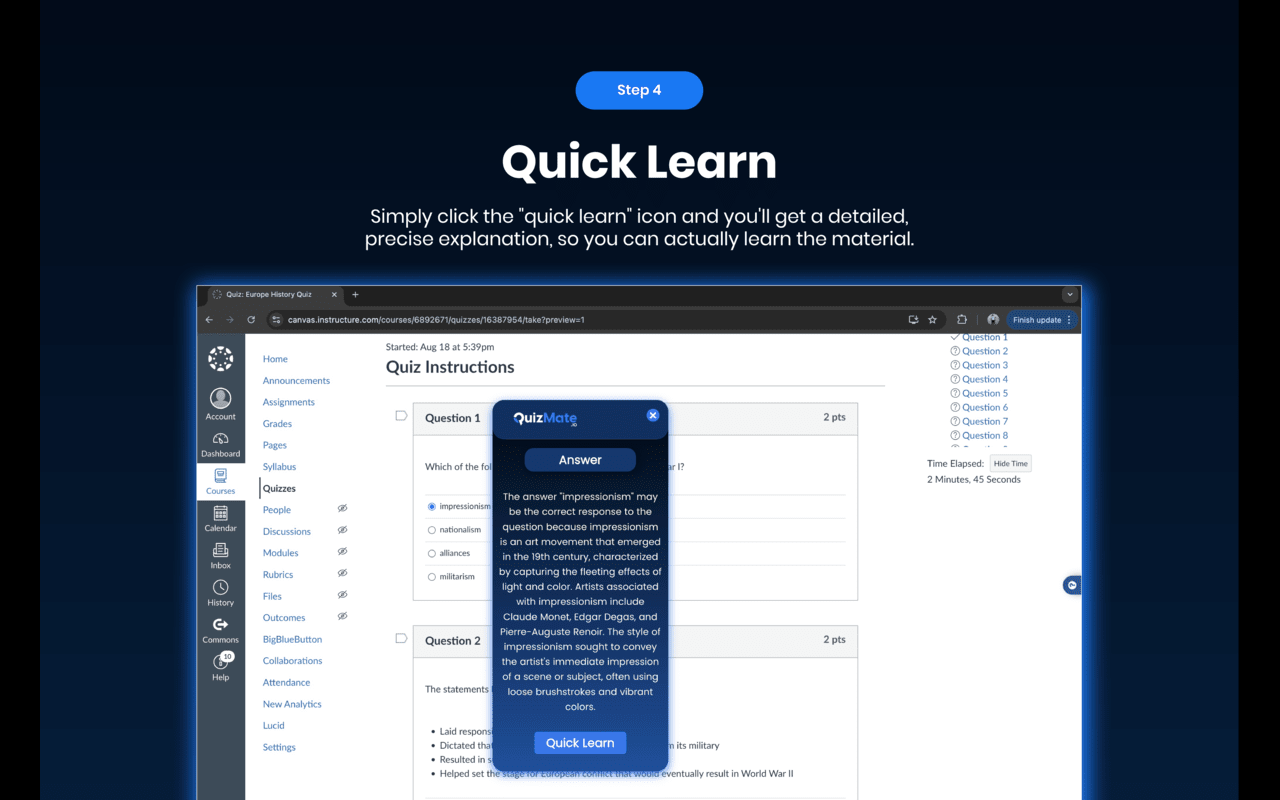 QuizMate chrome谷歌浏览器插件_扩展第5张截图