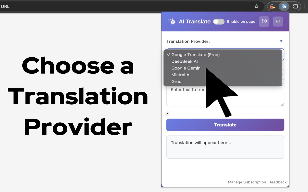 人工智能翻译 chrome谷歌浏览器插件_扩展第2张截图