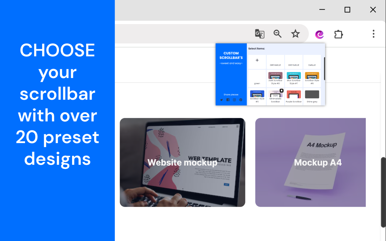 Custom Scrollbar chrome谷歌浏览器插件_扩展第2张截图