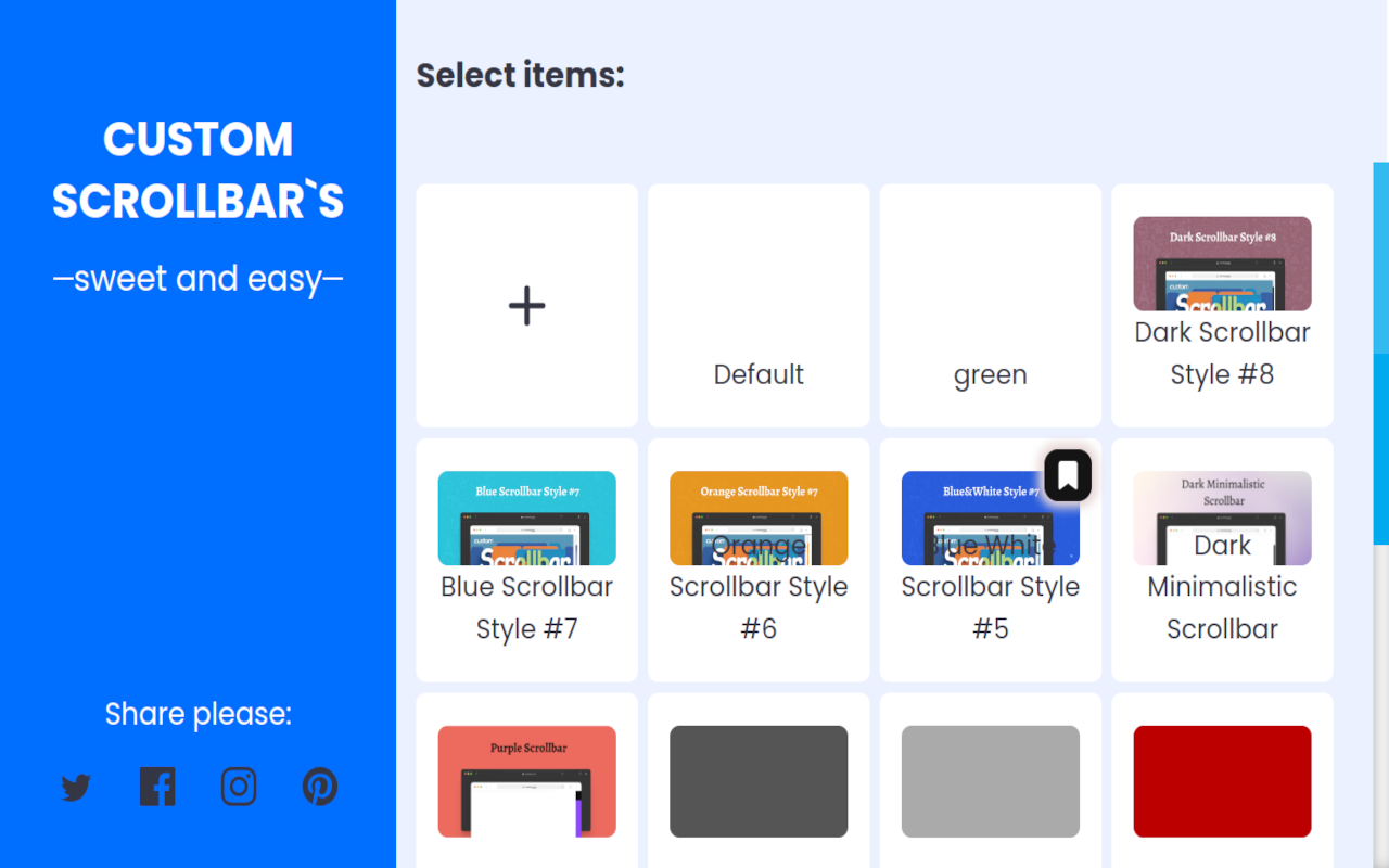 Custom Scrollbar chrome谷歌浏览器插件_扩展第5张截图