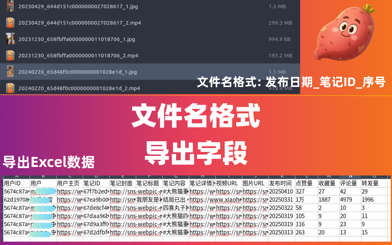 小红薯Pro-下载小红书视频/图片/评论 chrome谷歌浏览器插件_扩展第4张截图