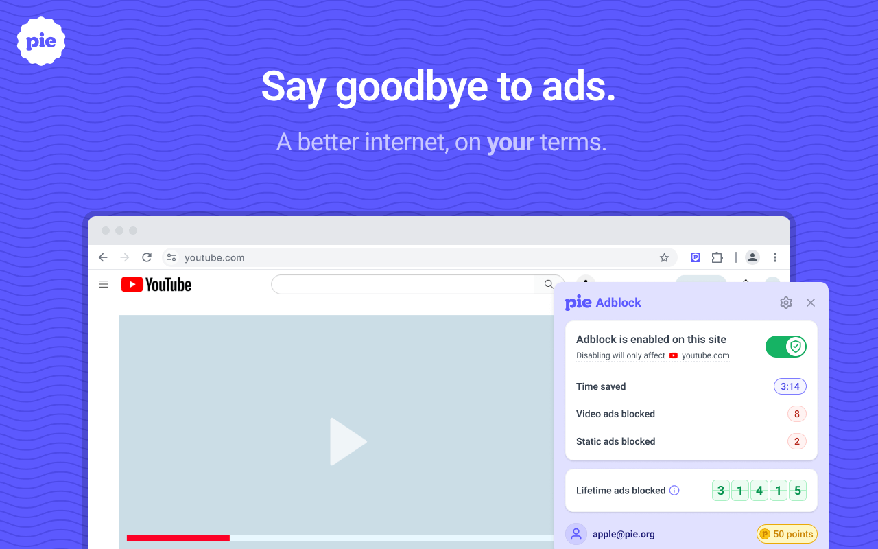 Pie Adblock - A Powerful Free Ad Blocker chrome谷歌浏览器插件_扩展第3张截图