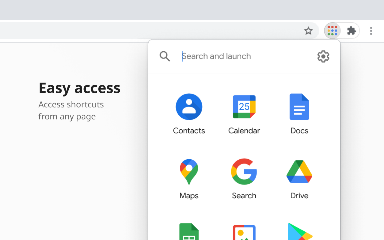 G App Launcher (Shortcuts for Google™) chrome谷歌浏览器插件_扩展第3张截图