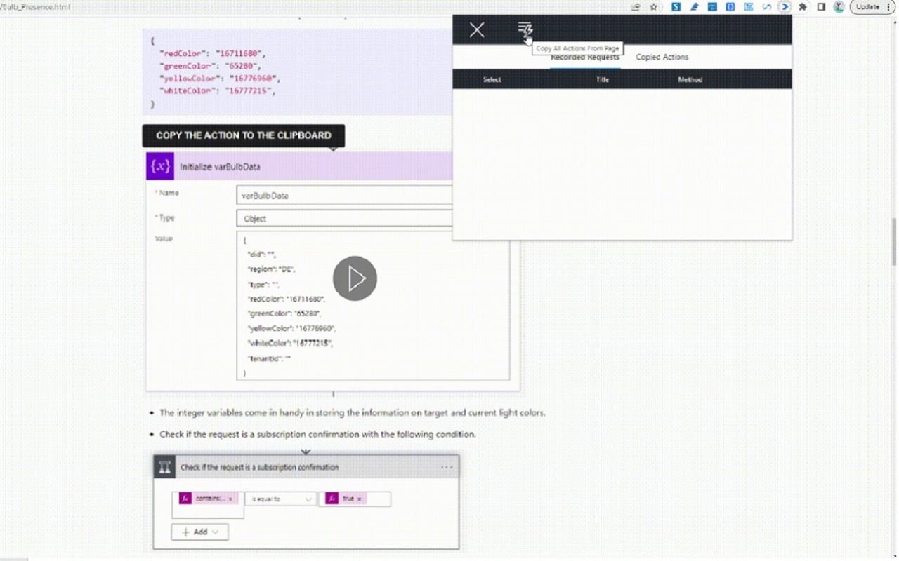 Power Automate Actions Handler chrome谷歌浏览器插件_扩展第2张截图