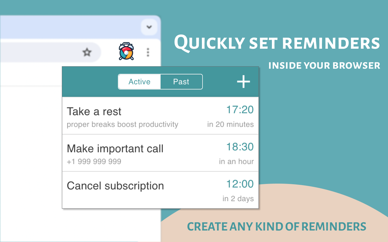 提醒应用程序 - Reminder chrome谷歌浏览器插件_扩展第1张截图