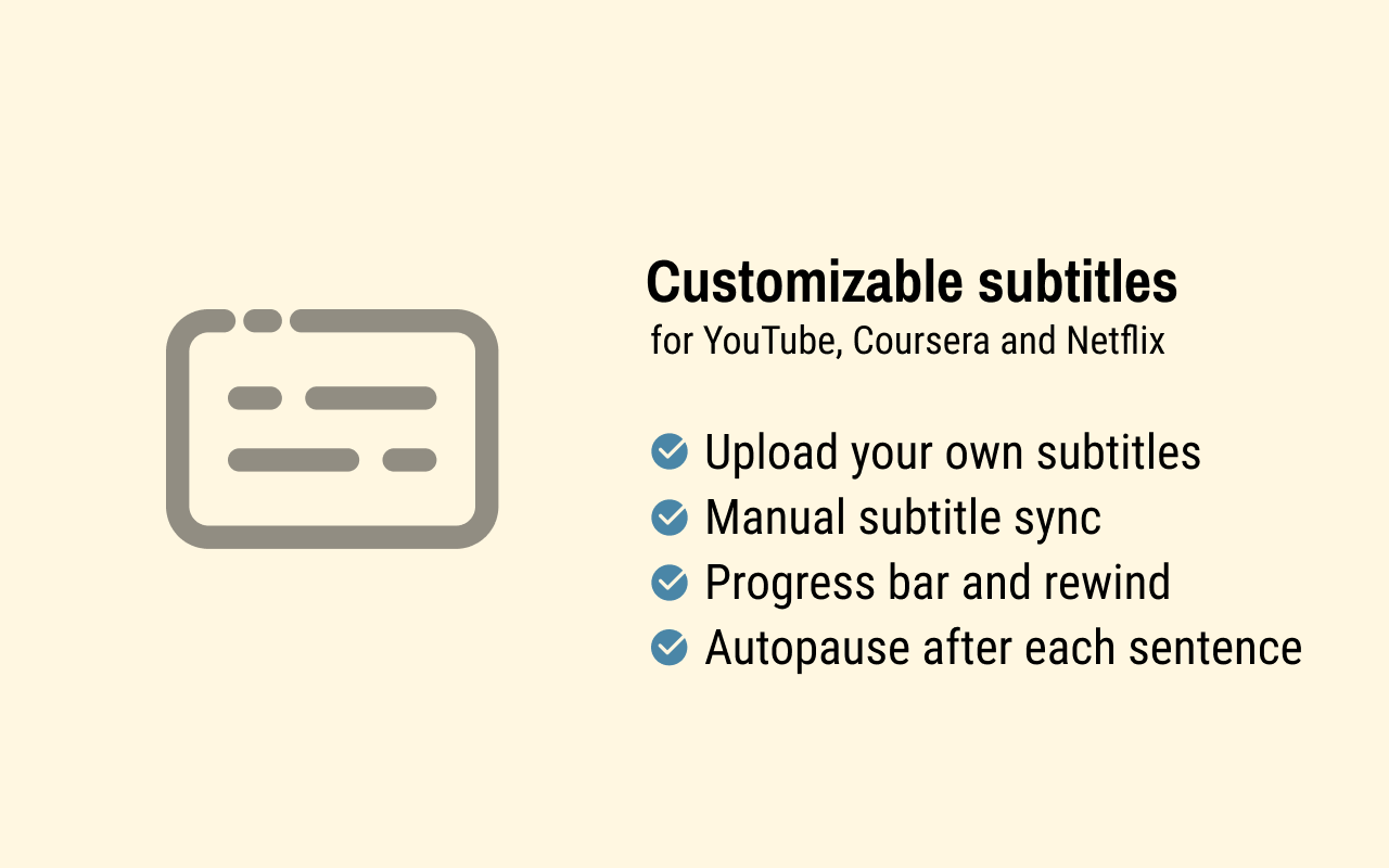 EasySubs – Learn languages by watching films and series chrome谷歌浏览器插件_扩展第1张截图