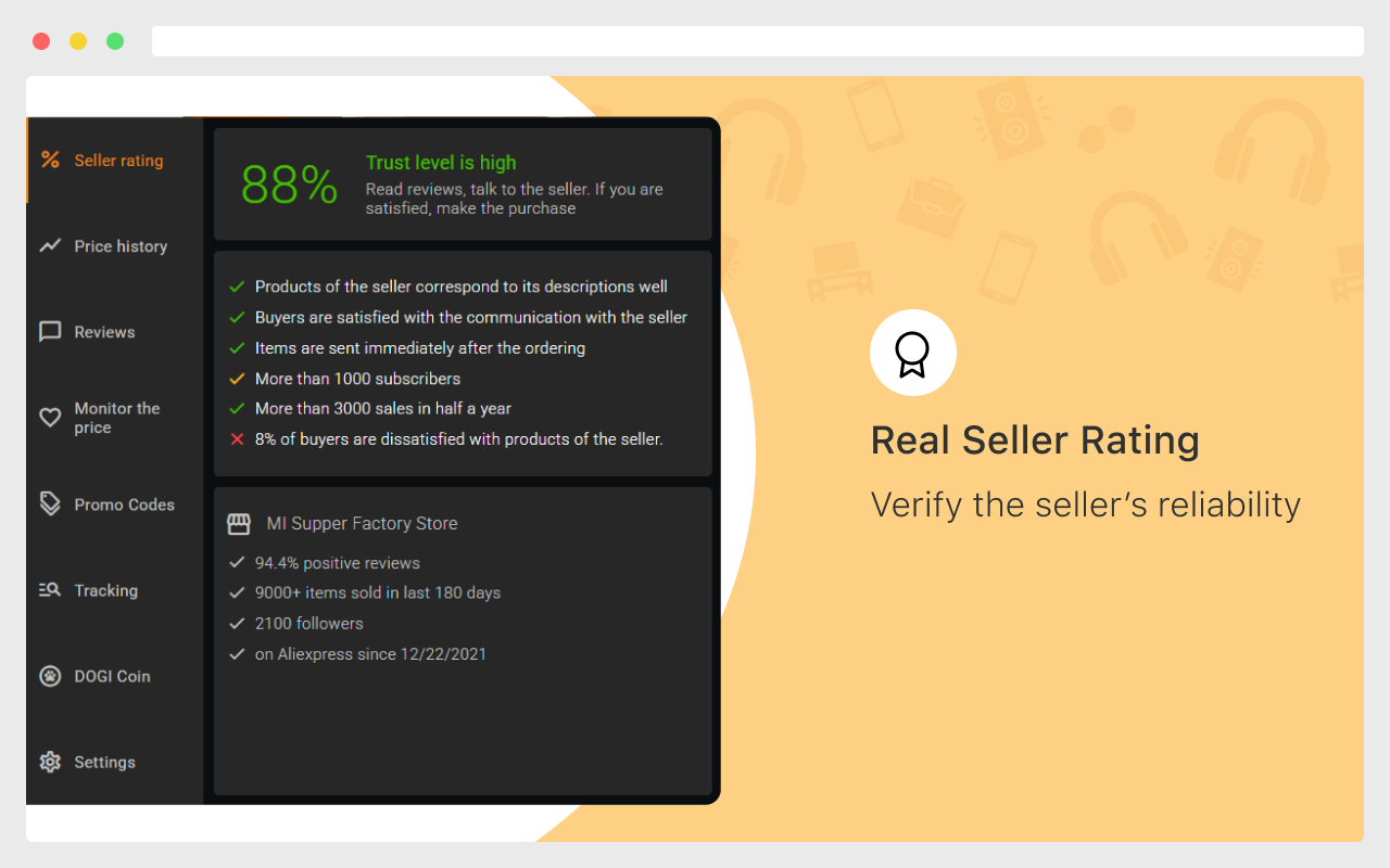 AliHelper – 购物助手，适用于 AliExpress ™ chrome谷歌浏览器插件_扩展第3张截图