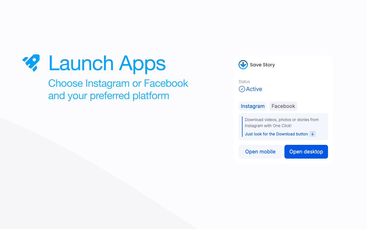 儲存故事 Instagram 和 Fb chrome谷歌浏览器插件_扩展第2张截图