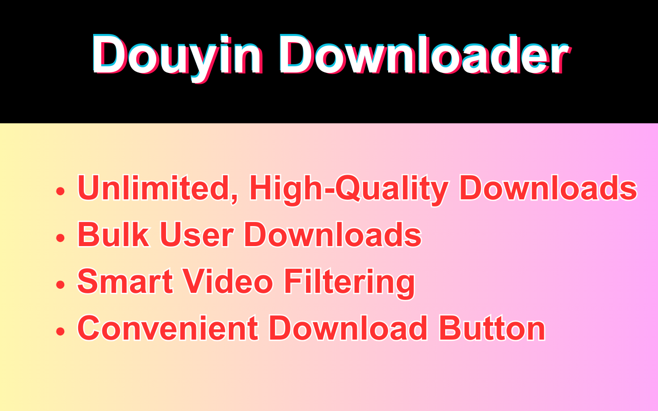 Douyin Downloader chrome谷歌浏览器插件_扩展第3张截图