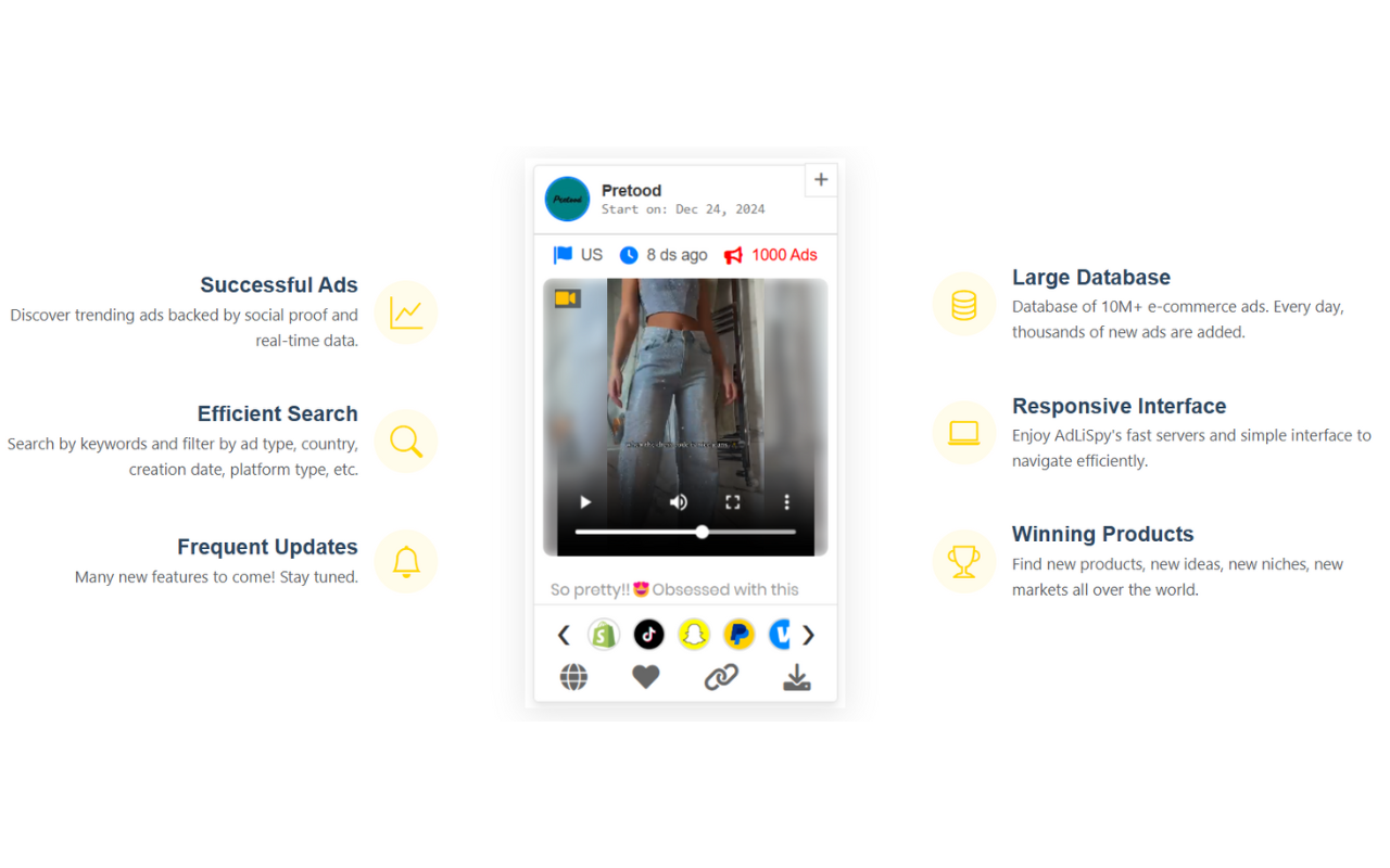 AdLiSpy Pro - AdLibrary Meta Ad Spy Tool & Analyzer chrome谷歌浏览器插件_扩展第4张截图