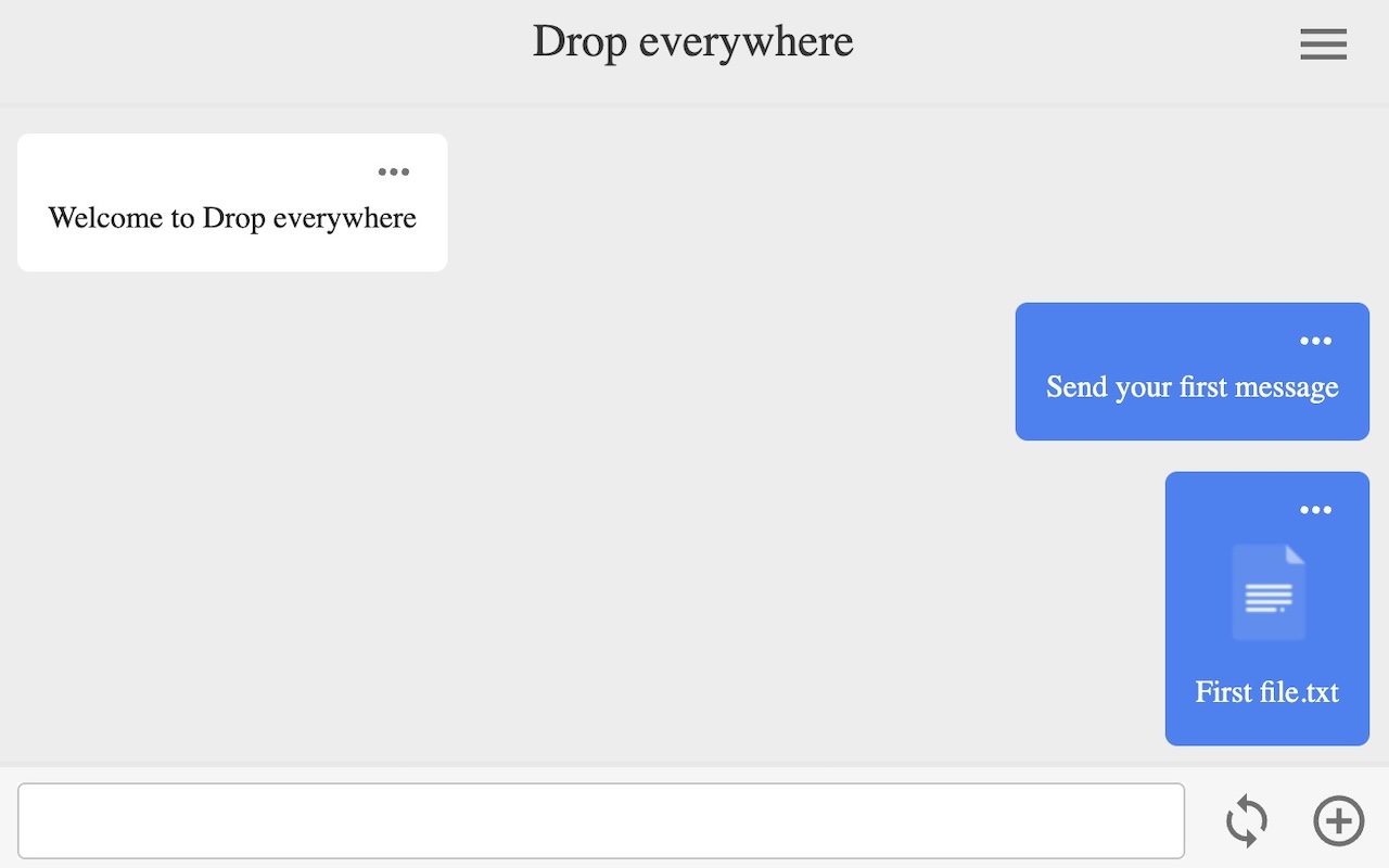 Drop everywhere - 传输文字和文件 chrome谷歌浏览器插件_扩展第2张截图
