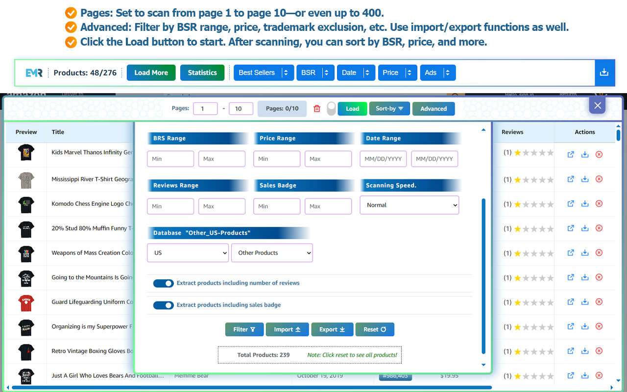 Easy Merch Research™ chrome谷歌浏览器插件_扩展第2张截图