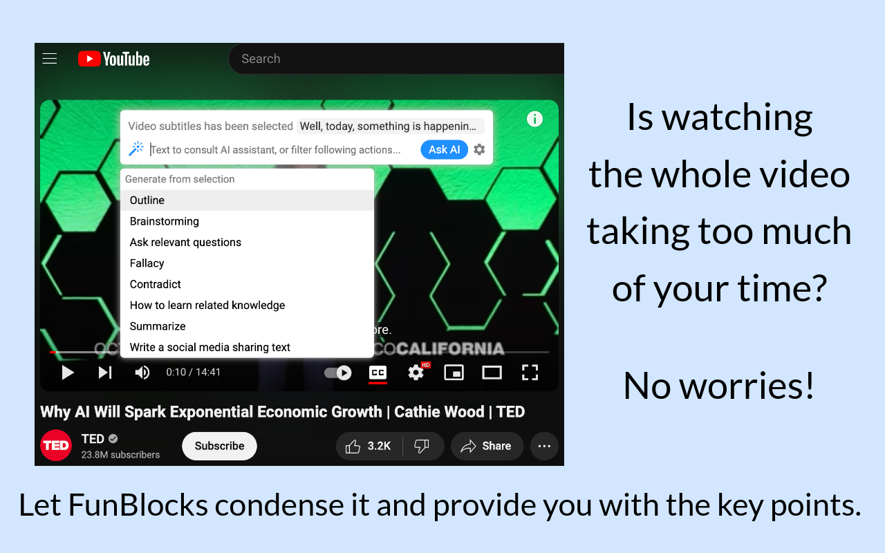 FunBlocks – Your All-in-One AI assistant | Sidebar | Monica chrome谷歌浏览器插件_扩展第3张截图