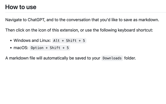 ChatGPT to Markdown chrome谷歌浏览器插件_扩展第1张截图