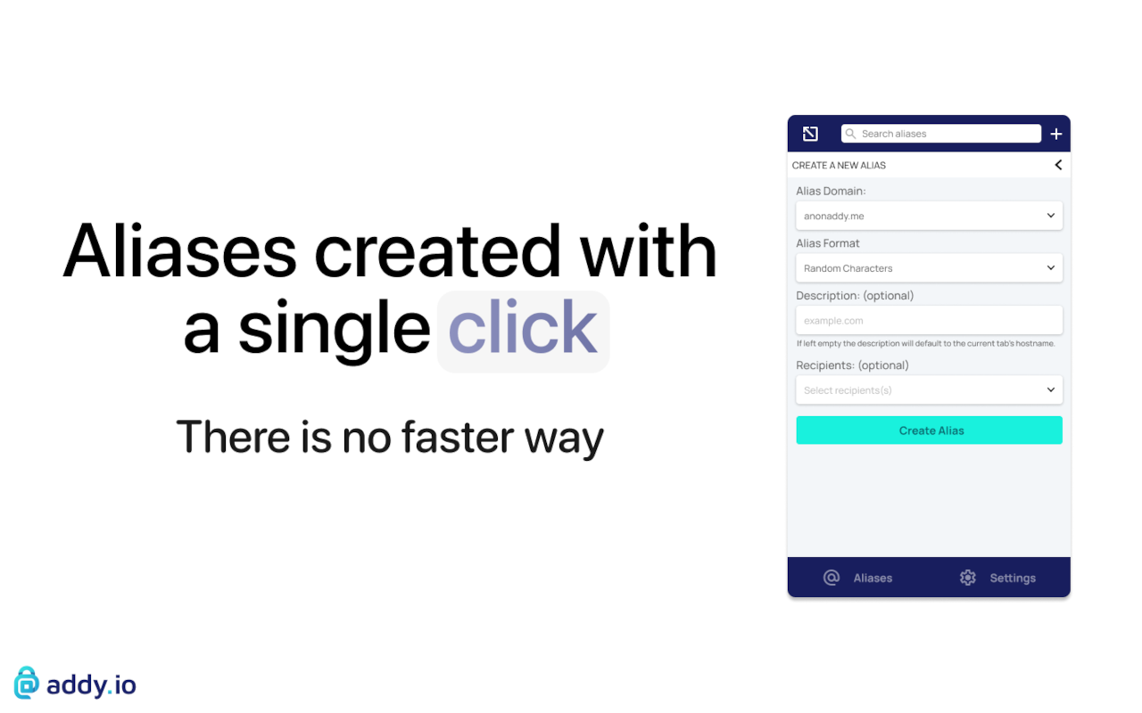 addy.io - Anonymous Email Forwarding chrome谷歌浏览器插件_扩展第3张截图