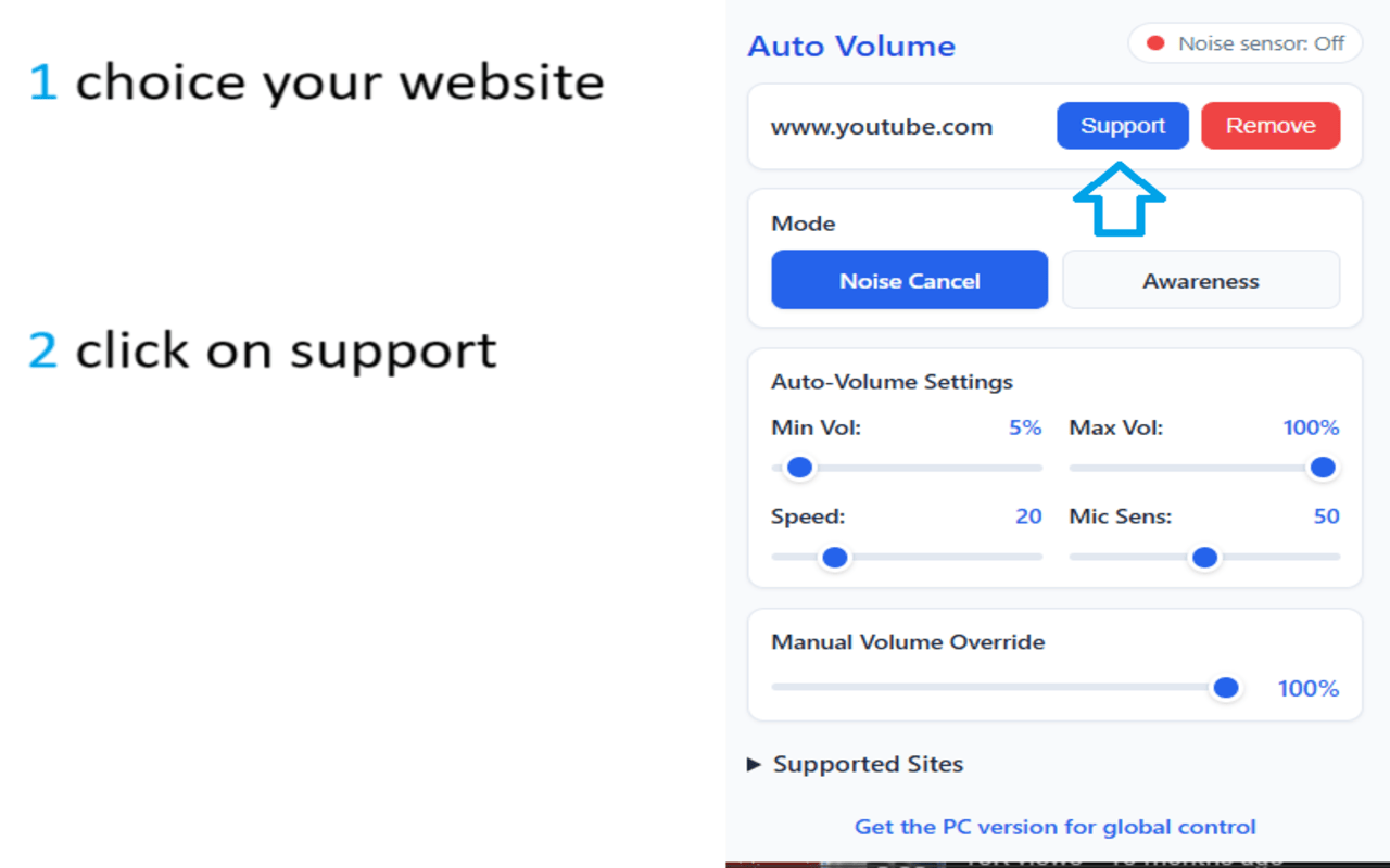 Auto Volume Adjustment chrome谷歌浏览器插件_扩展第1张截图