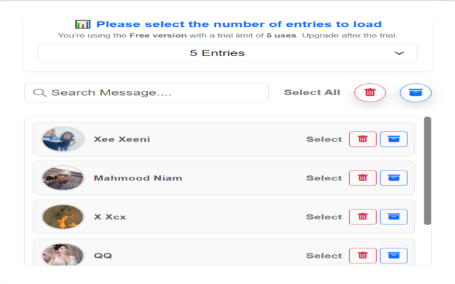 Delete Facebook Messages Fast & Advanced chrome谷歌浏览器插件_扩展第1张截图