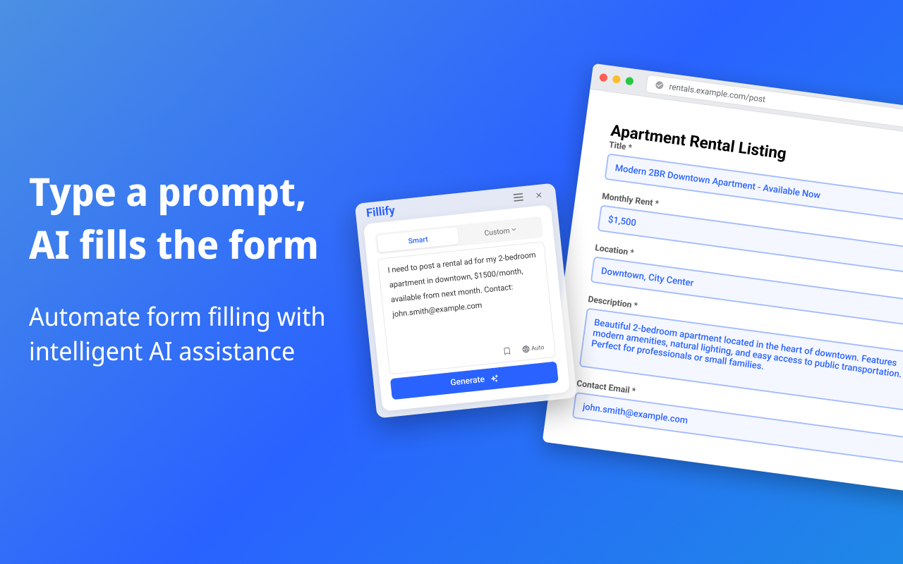Fillify - AI 表单填写助手 chrome谷歌浏览器插件_扩展第5张截图