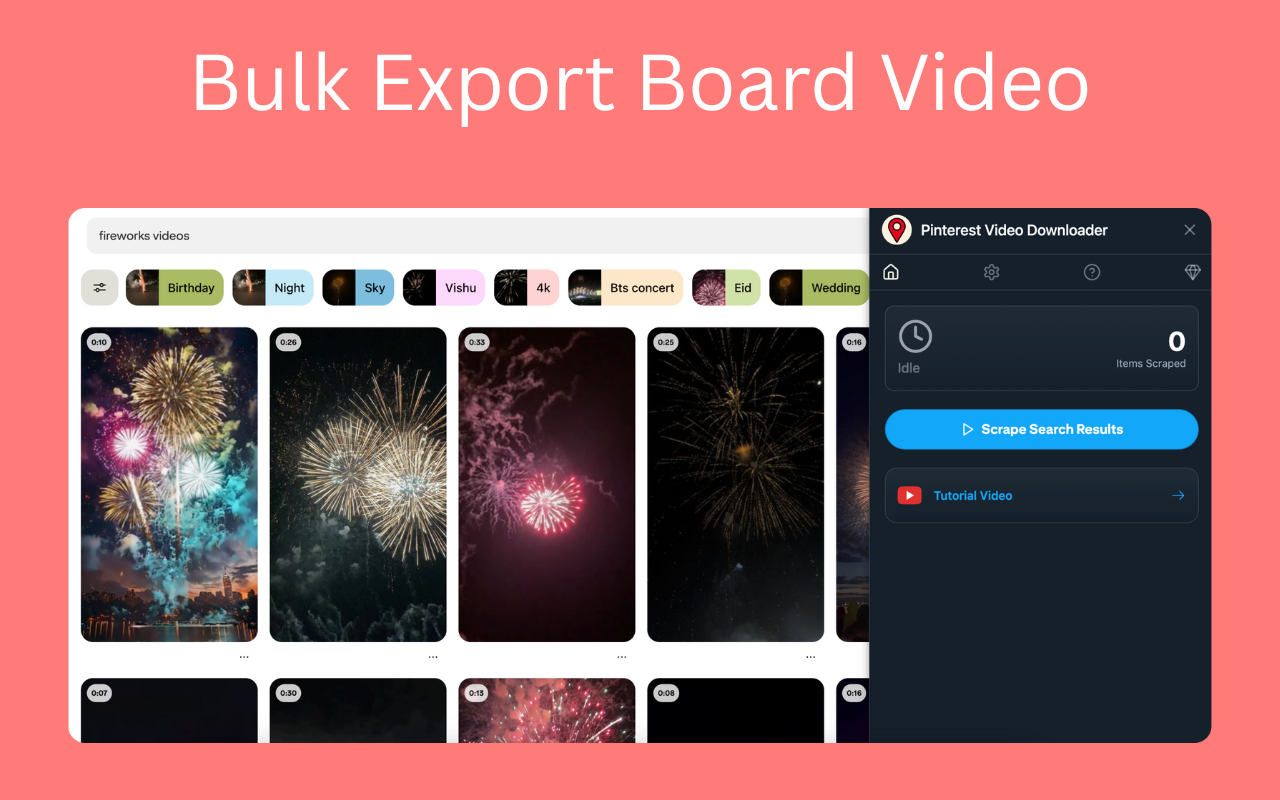 Pinterest Video Downloader - Pinterest Image & Video Downloader chrome谷歌浏览器插件_扩展第1张截图