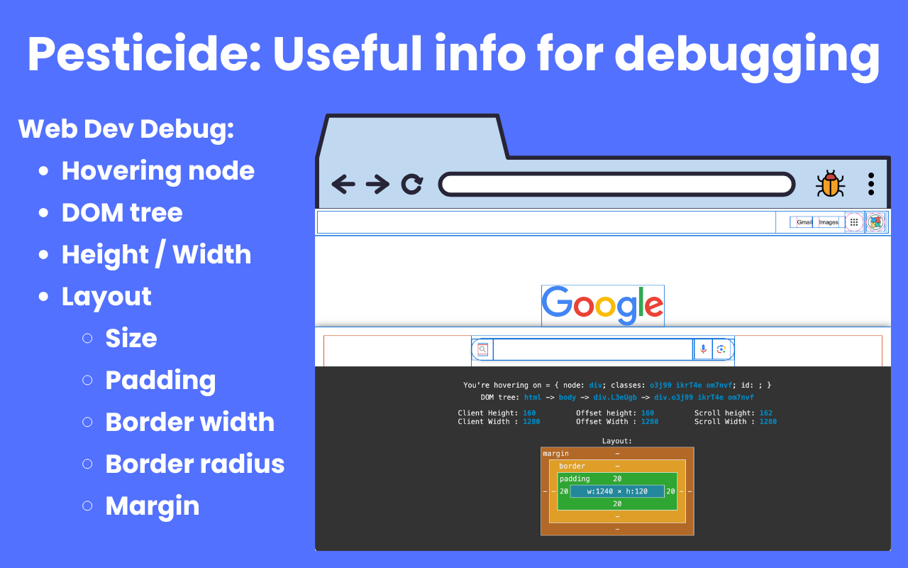 Pesticide - 高级 CSS 调试器 chrome谷歌浏览器插件_扩展第1张截图