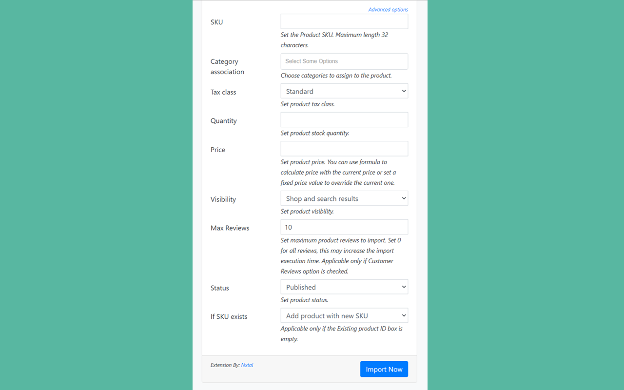 Advanced Importer chrome谷歌浏览器插件_扩展第2张截图