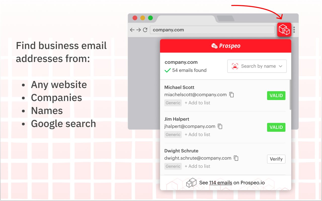 Prospeo - Email Finder chrome谷歌浏览器插件_扩展第2张截图