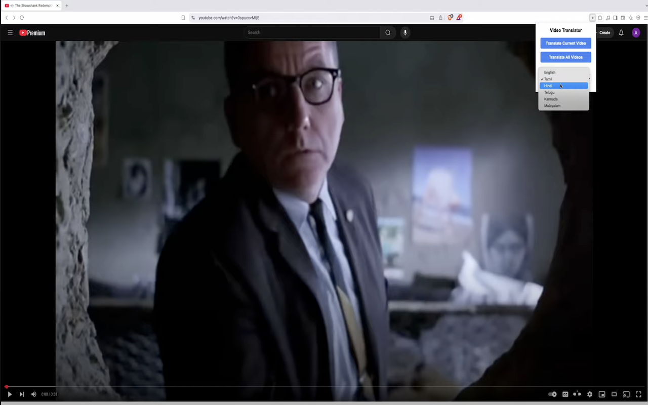 Inkaai Video Translator chrome谷歌浏览器插件_扩展第2张截图