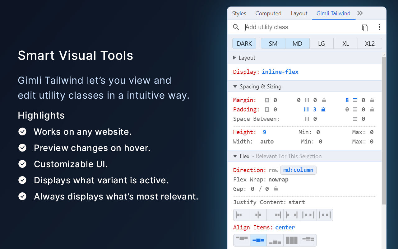 Gimli Tailwind chrome谷歌浏览器插件_扩展第1张截图