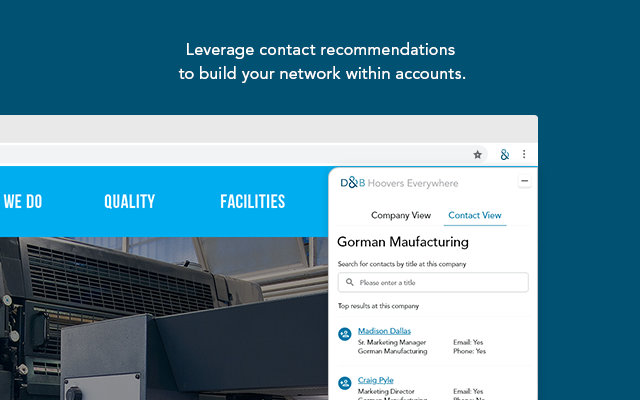 D&B Hoovers Everywhere chrome谷歌浏览器插件_扩展第4张截图