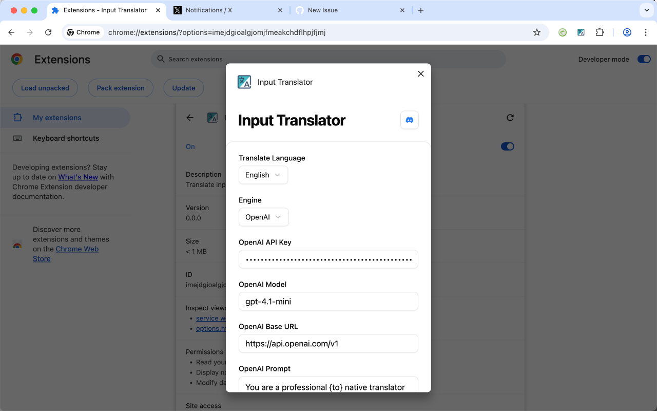 Input Translator chrome谷歌浏览器插件_扩展第4张截图