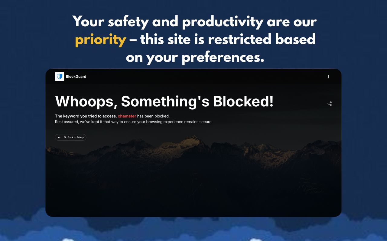 Porn Blocker / Block Site – BlockGuard chrome谷歌浏览器插件_扩展第5张截图