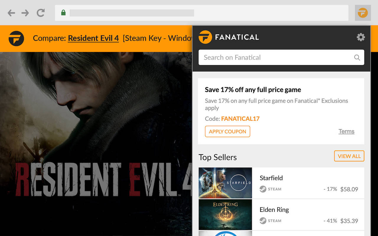 Fanatical PC 游戏价格比较 chrome谷歌浏览器插件_扩展第5张截图