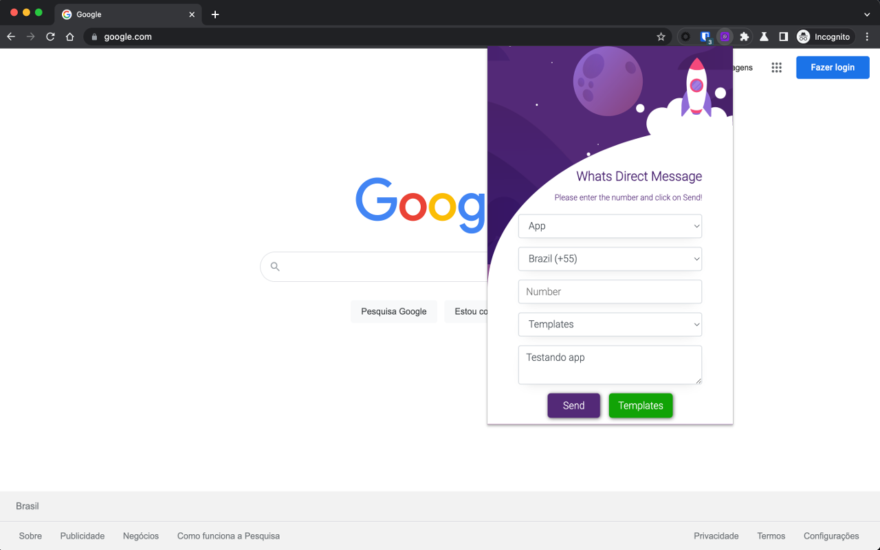 WADirect Message chrome谷歌浏览器插件_扩展第2张截图