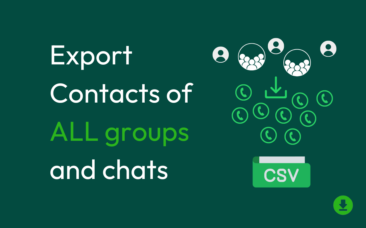 WAexport: Export WhatsApp Chats and Contacts chrome谷歌浏览器插件_扩展第4张截图