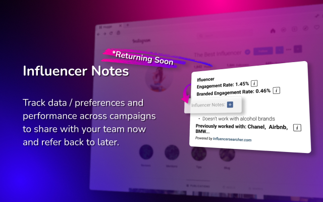 Influencer Searcher Engagement Calculator chrome谷歌浏览器插件_扩展第1张截图