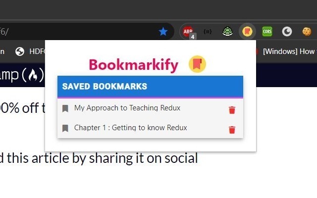Bookmarkify chrome谷歌浏览器插件_扩展第1张截图